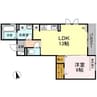 グランデージ サコ 1LDKの間取り
