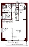 コリドールベルエア 1LDKの間取り