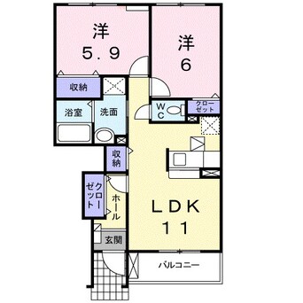 間取図 クリスタル　Ｃ