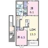 フィオレＢ 2LDKの間取り