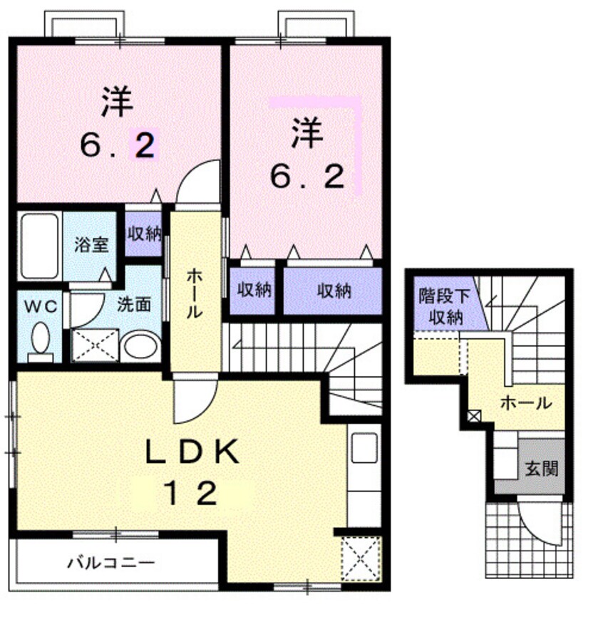 間取図 パークサイド大道Ｃ