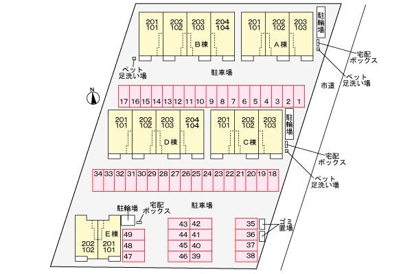 駐車場 カメリア郷東Ａ