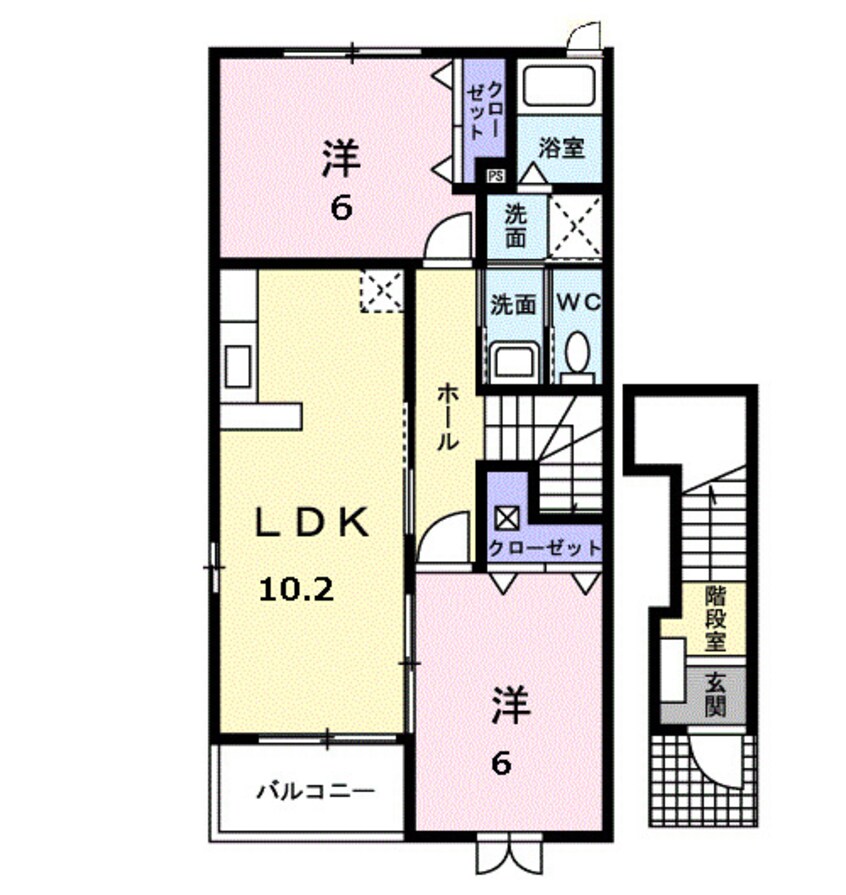 間取図 ヴィラージュⅣ