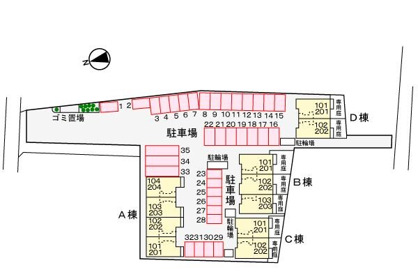 駐車場 クローバー　ポンドＡ