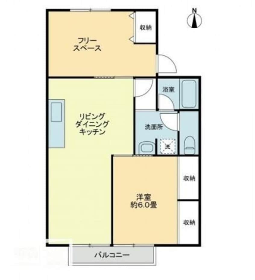 間取図 フォブールアベリアＢ