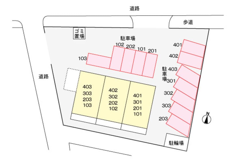 駐車場 ニューマリッチミマヤ