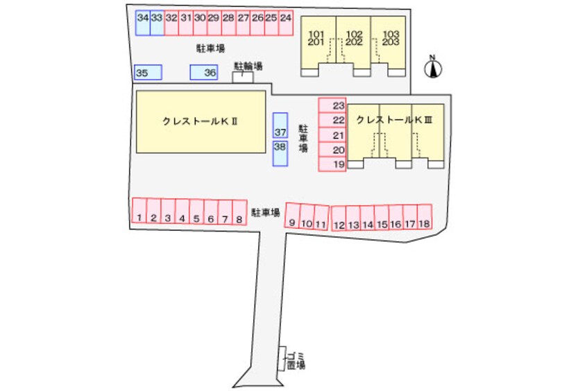 駐車場 クレストールＫⅣ