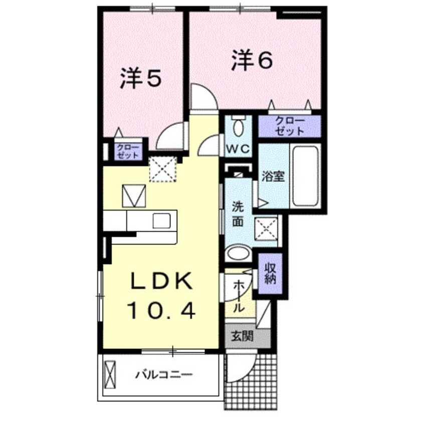 間取図 アグレアーブルⅤ