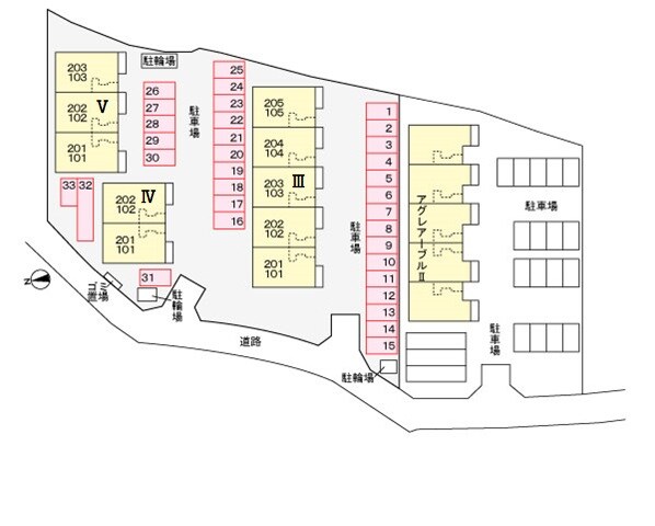 駐車場 アグレアーブルⅤ