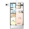 レインボースカイ 1LDKの間取り