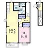 グレイスフル太田　Ａ 1LDKの間取り