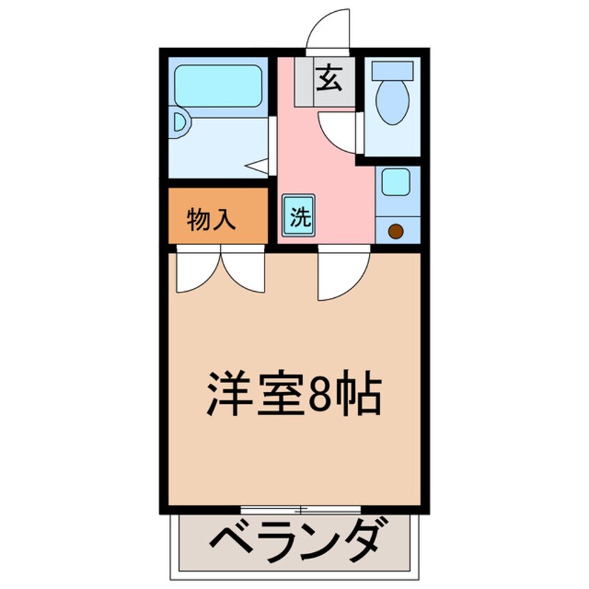 間取図 高松琴平電気鉄道<ことでん長尾線>/高田駅 徒歩27分 2階 築28年