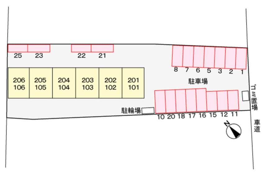 駐車場 エルディム六万寺