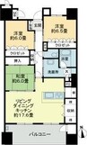 サーパスシティ番町イーストテラス 3LDKの間取り