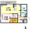 ユニヴェール F棟 1LDKの間取り