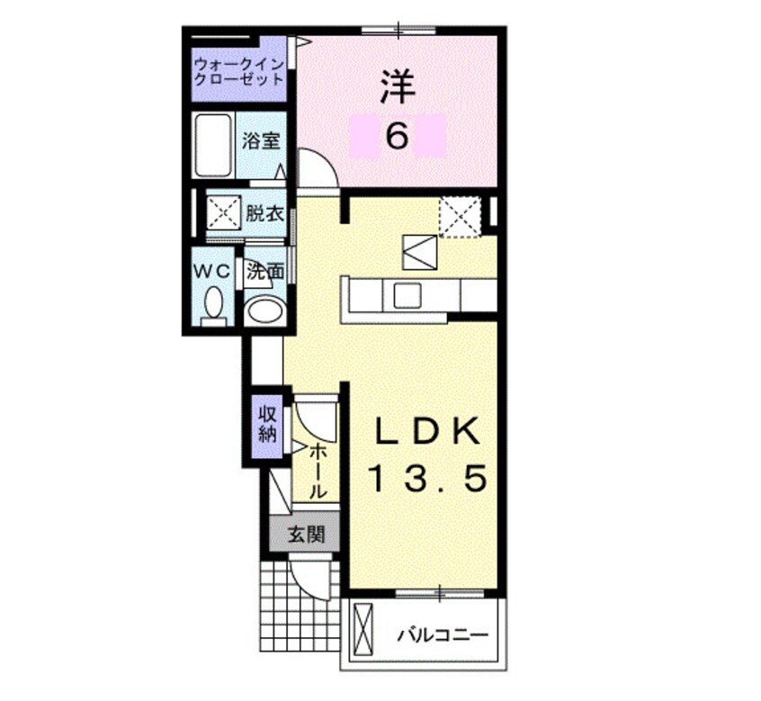 間取図 クラール勅使Ａ