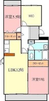 パストラル２１ 2LDKの間取り