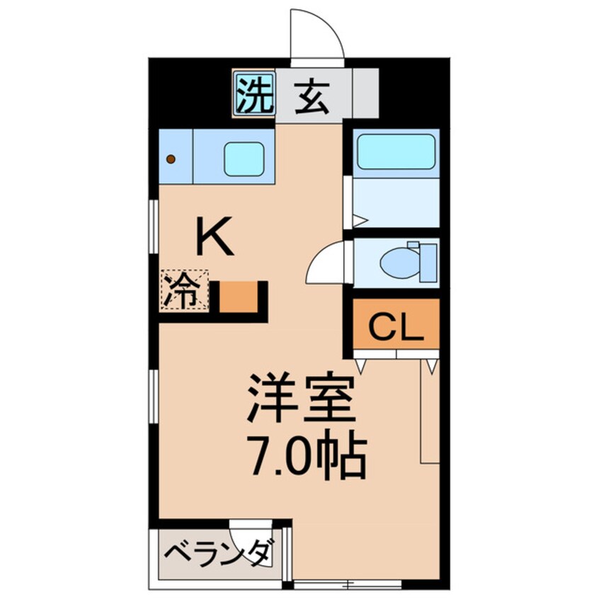 間取図 プレステージ栗林