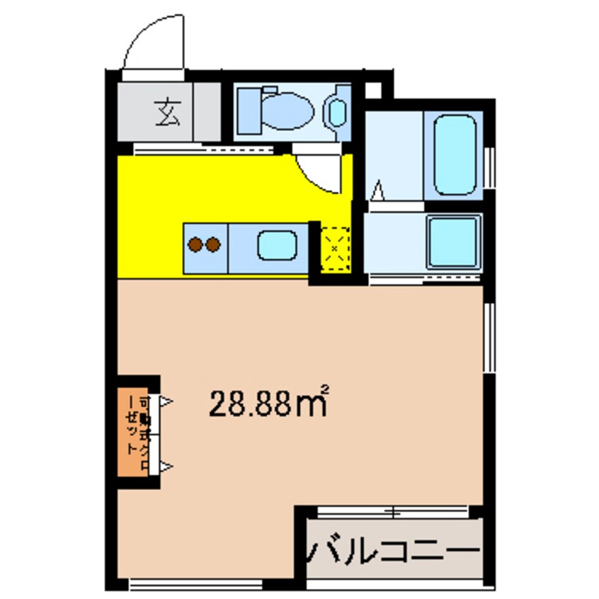 間取図 コリドールエスエフ