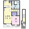 フルーブ 1LDKの間取り