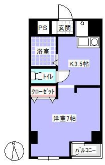 間取図 プレステージ栗林