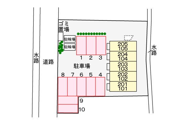 駐車場 カーサ　木太