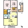 ウルス カンパーニュ 2LDKの間取り