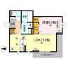 グレイスフル 1LDKの間取り