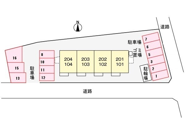 駐車場 エルディム　トミダ