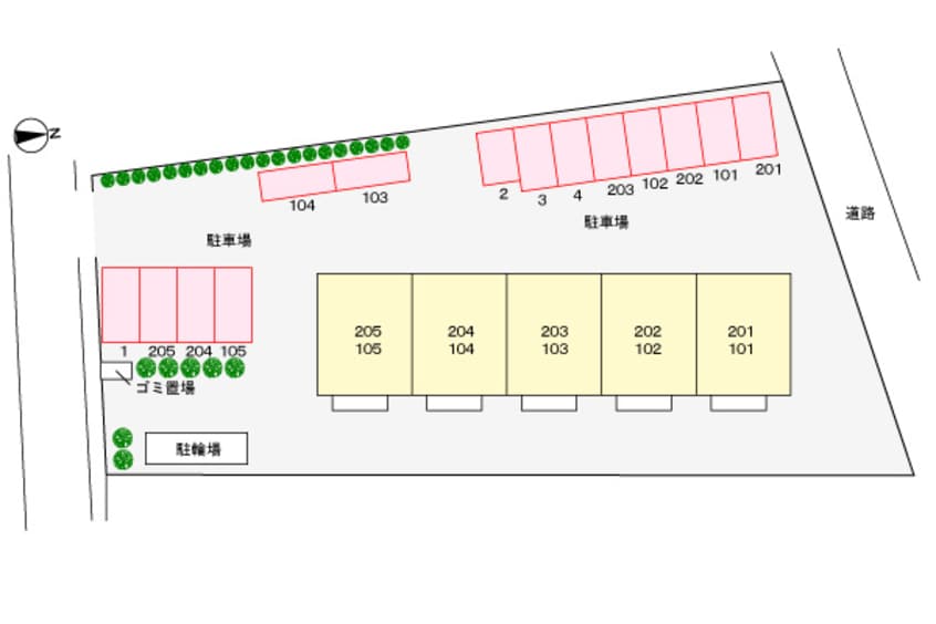 駐車場 ベルメゾン中村