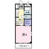 エム・ビューラーＡ 1Kの間取り