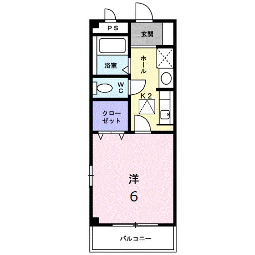 間取図 エム・ビューラー　Ｂ