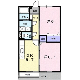 間取図 リヴァー・ウィルダーネスＡ