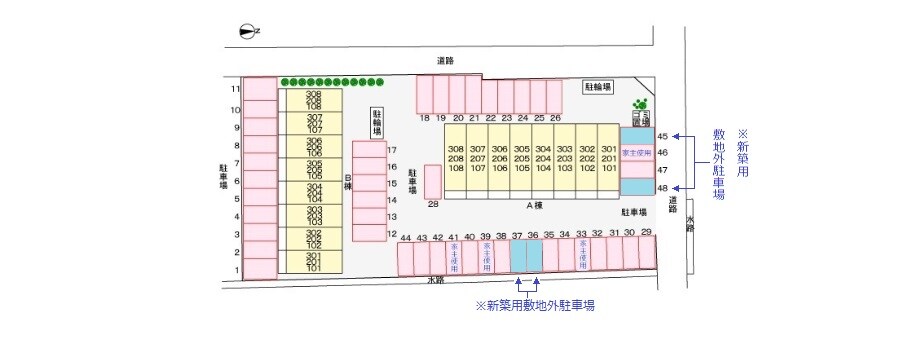駐車場 グランディール太田Ｂ