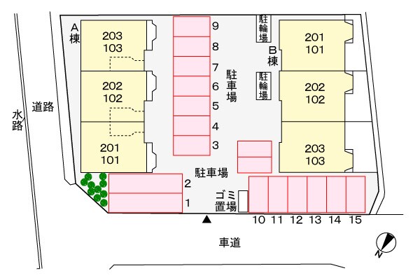駐車場 グランディール堀越　ⅡＢ