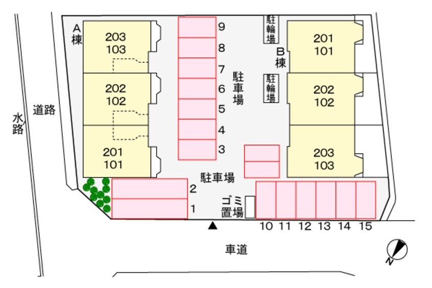 駐車場 グランディール堀越　ⅡＢ