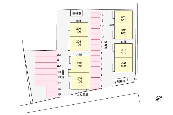 駐車場 リーヴメゾン北館　Ｂ