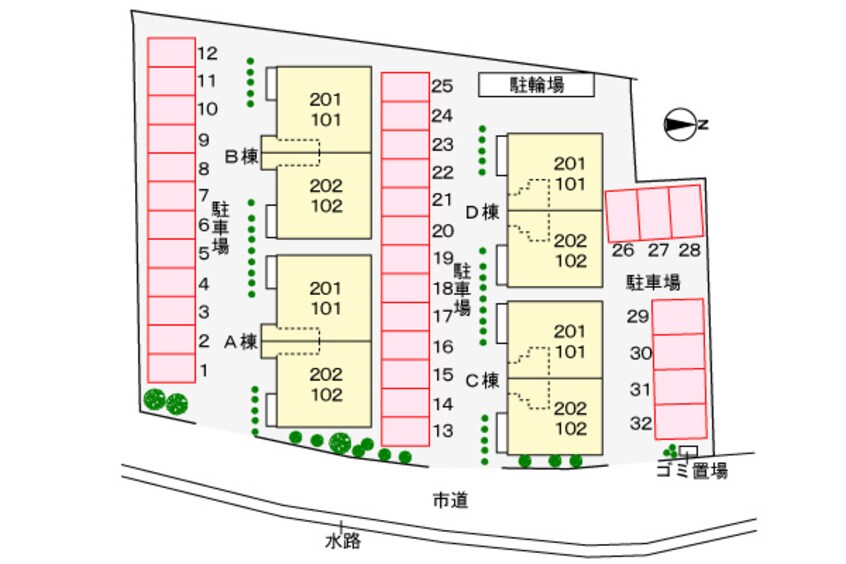 駐車場 プラシードＢ