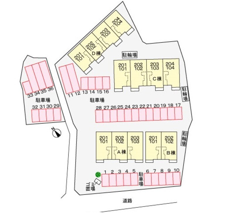 駐車場 ウエストヒルズＡ