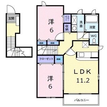 間取図 サンルート堂山Ａ