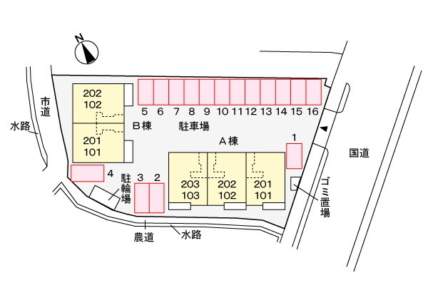 駐車場 サンルート堂山Ａ