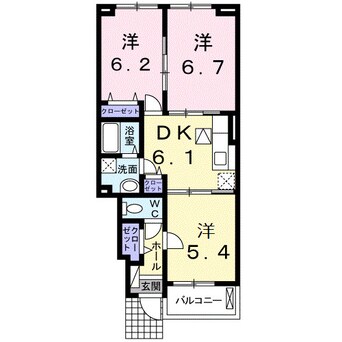 間取図 ヒーリング　Ａ