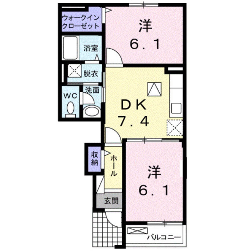 間取図 クレストールＫⅡ