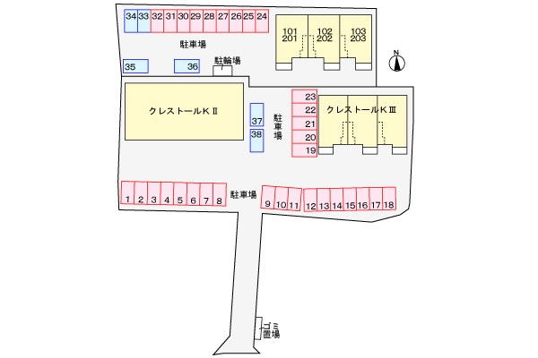 駐車場 クレストールＫⅡ