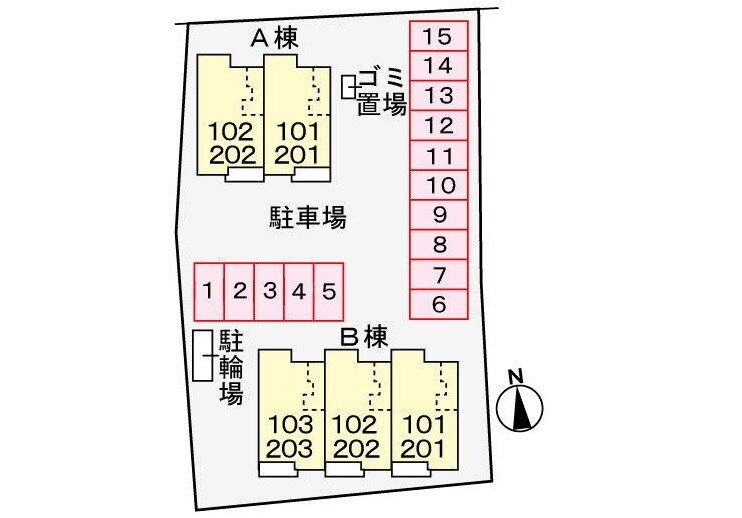 駐車場 リバーヒル２　Ｂ