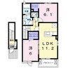 アルルのこみち 2LDKの間取り