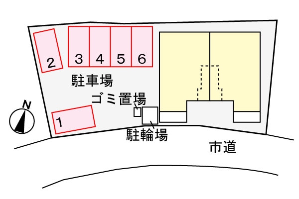 駐車場 アルルのこみち