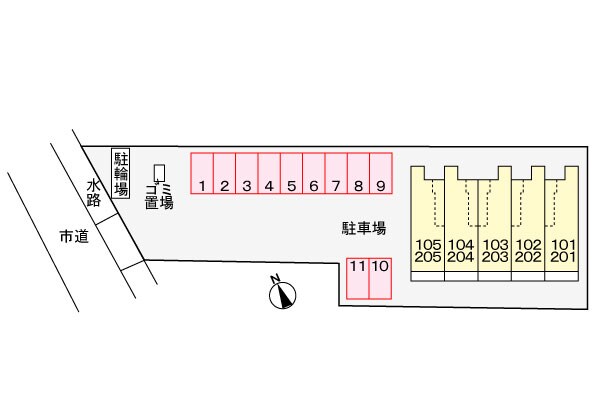 駐車場 サン　クレスト