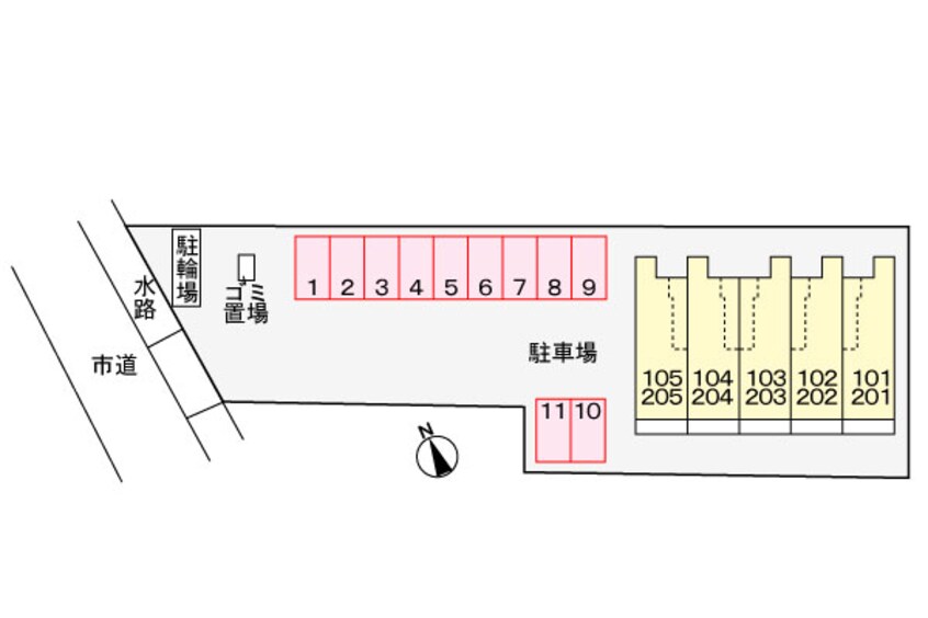 駐車場 サン　クレスト