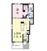 ジュネスＭ　Ⅱ 1LDKの間取り